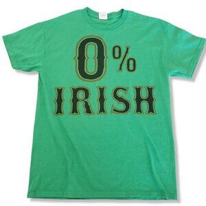 𝅺WOMEN'S 0% Irish Green Tee Shirt size Medium